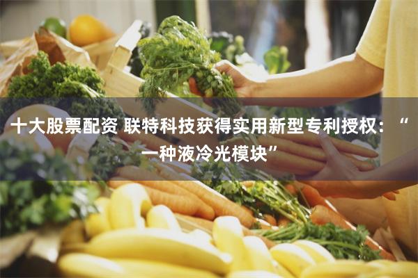 十大股票配资 联特科技获得实用新型专利授权：“一种液冷光模块”