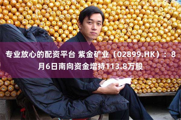 专业放心的配资平台 紫金矿业（02899.HK）：8月6日南向资金增持113.8万股