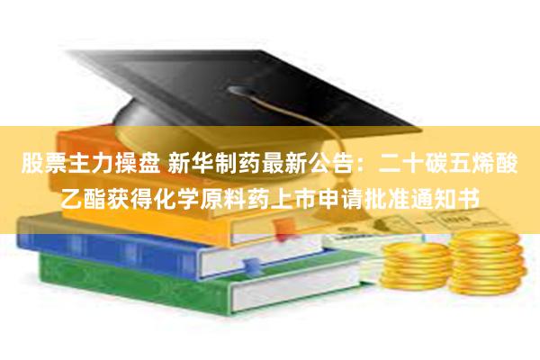 股票主力操盘 新华制药最新公告：二十碳五烯酸乙酯获得化学原料药上市申请批准通知书