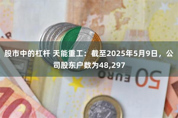 股市中的杠杆 天能重工：截至2025年5月9日，公司股东户数为48,297