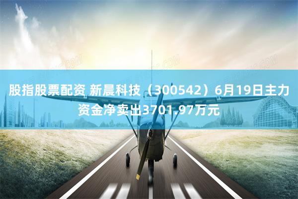 股指股票配资 新晨科技（300542）6月19日主力资金净卖出3701.97万元