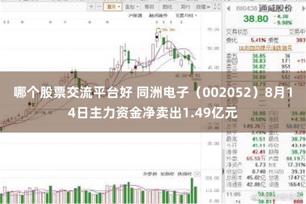 哪个股票交流平台好 同洲电子(002052)8月14日主力资金净卖出1.49亿元