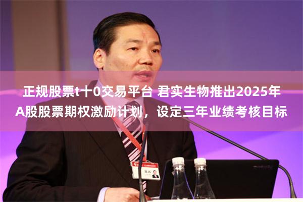 正规股票t十0交易平台 君实生物推出2025年A股股票期权激励计划，设定三年业绩考核目标