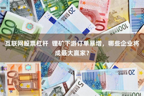 互联网股票杠杆  锂矿下游订单暴增，哪些企业将成最大赢家？
