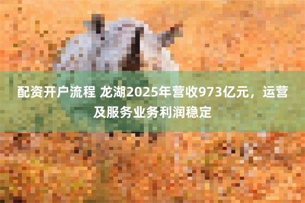 配资开户流程 龙湖2025年营收973亿元，运营及服务业务利润稳定