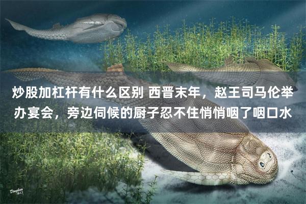 炒股加杠杆有什么区别 西晋末年，赵王司马伦举办宴会，旁边伺候的厨子忍不住悄悄咽了咽口水