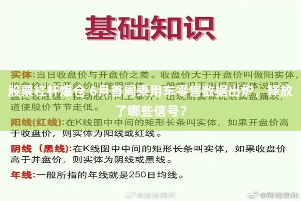 股票杠杆爆仓 6月首周乘用车零售数据出炉,释放了哪些信号?