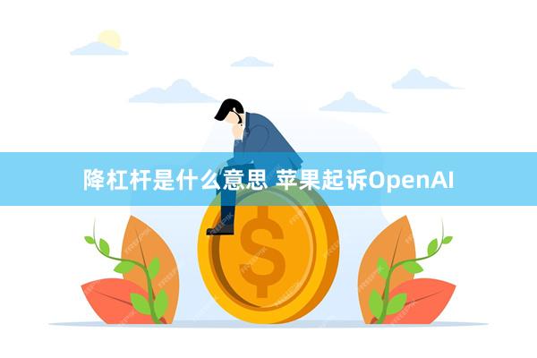 降杠杆是什么意思 苹果起诉OpenAI