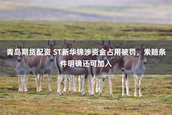 青岛期货配资 ST新华锦涉资金占用被罚，索赔条件明确还可加入