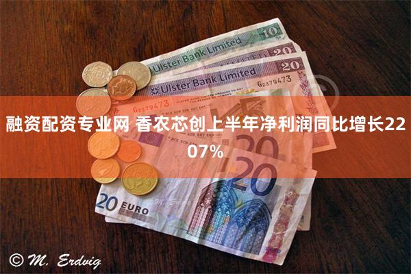 融资配资专业网 香农芯创上半年净利润同比增长2207%