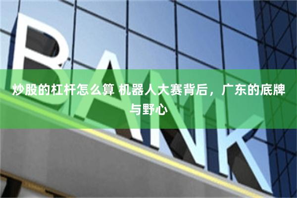 炒股的杠杆怎么算 机器人大赛背后，广东的底牌与野心