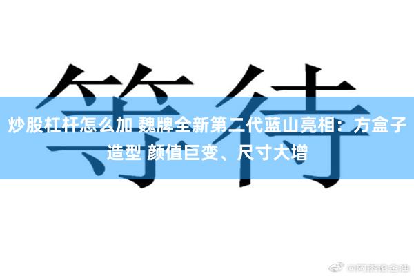 炒股杠杆怎么加 魏牌全新第二代蓝山亮相：方盒子造型 颜值巨变、尺寸大增