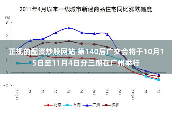 正规的配资炒股网站 第140届广交会将于10月15日至11月4日分三期在广州举行