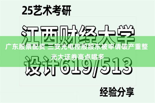 广东股票配资 三安光电控股股东被申请破产重整 光大证券高点唱多
